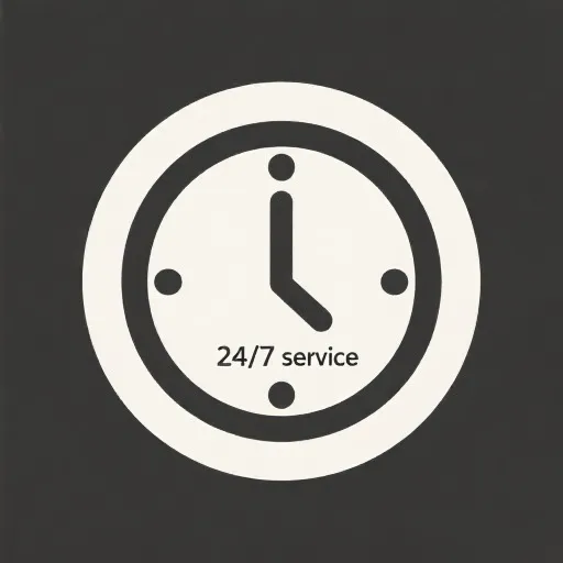 24/7服务图标